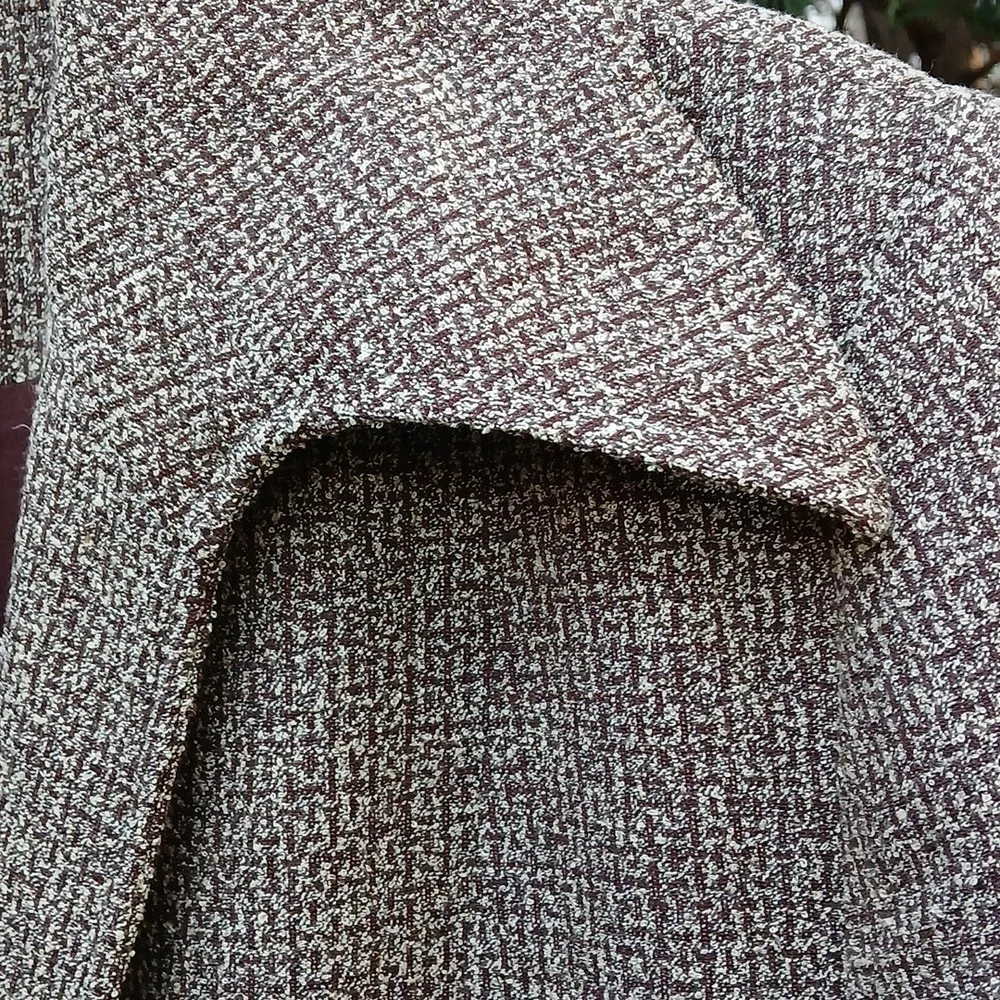 Coldwater Creek Beige Tweed Blazer Vintage Sz 14 EUC